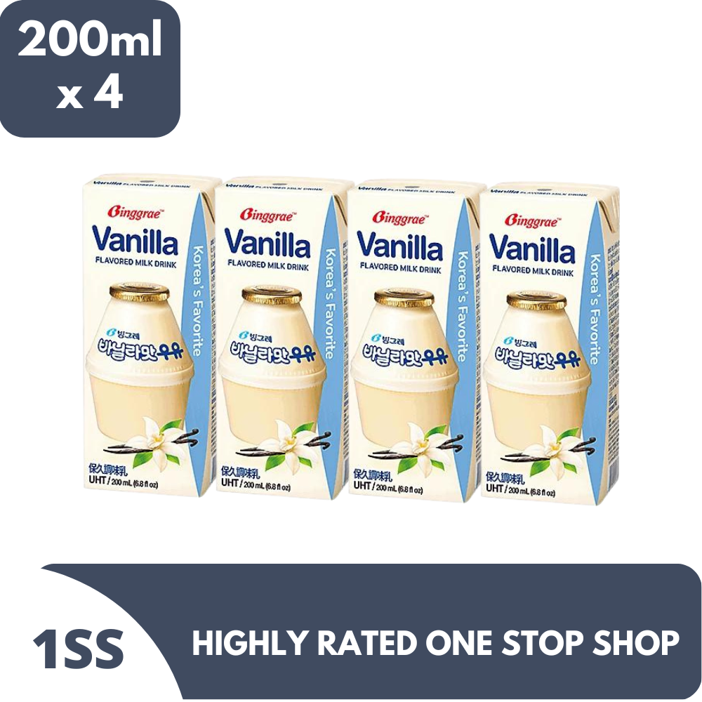 Binggrae Vanilla Flavored Milk Drink 200ml x 4 Lazada PH