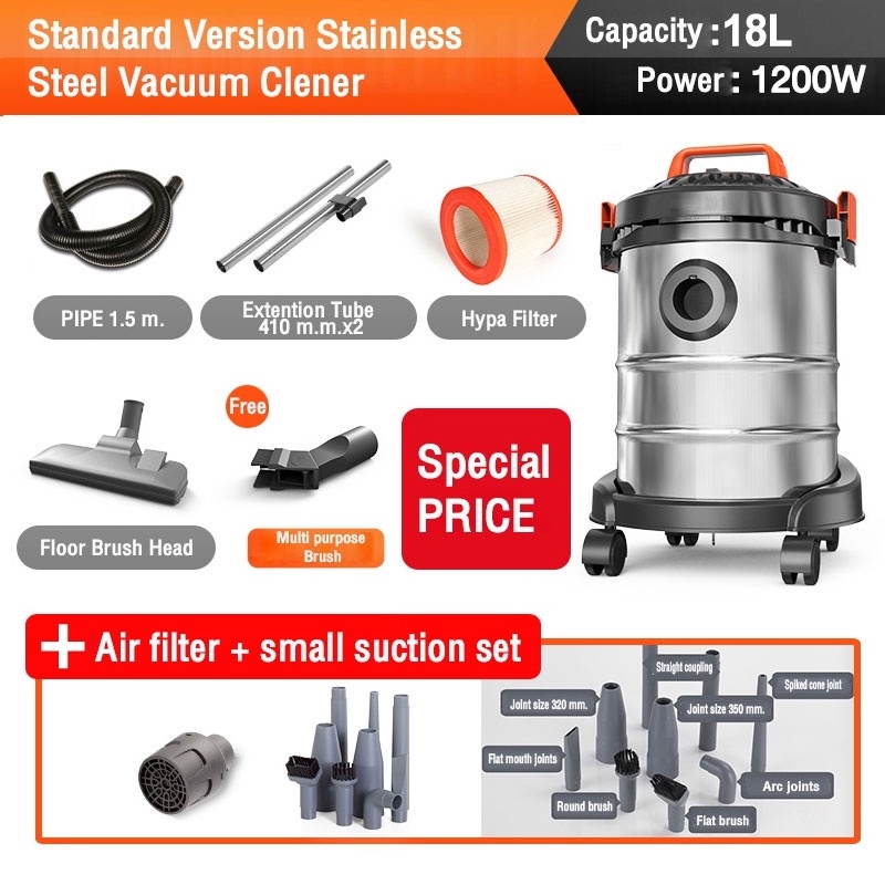 【Ready stock】18L WET DRY BlOW 1200W Powerful Vacuum cleaner for home 3