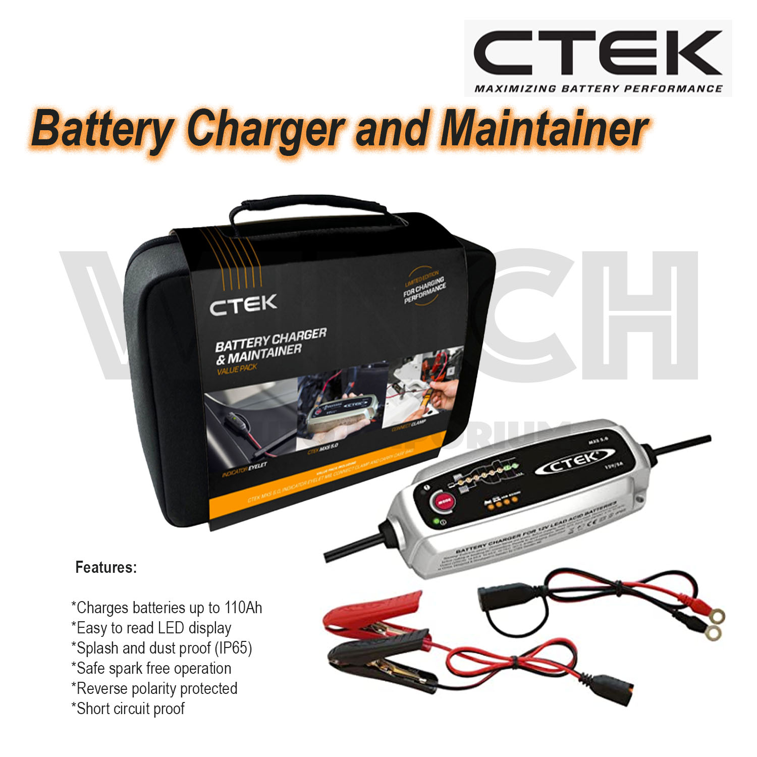 Battery Charger CTEK MXS 5.0 Battery Charger & Maintainer with