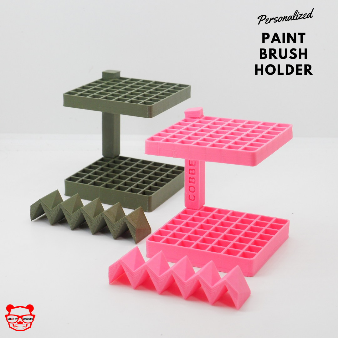 Personalized Paint Brush Holder W/ Brush rest Lazada PH