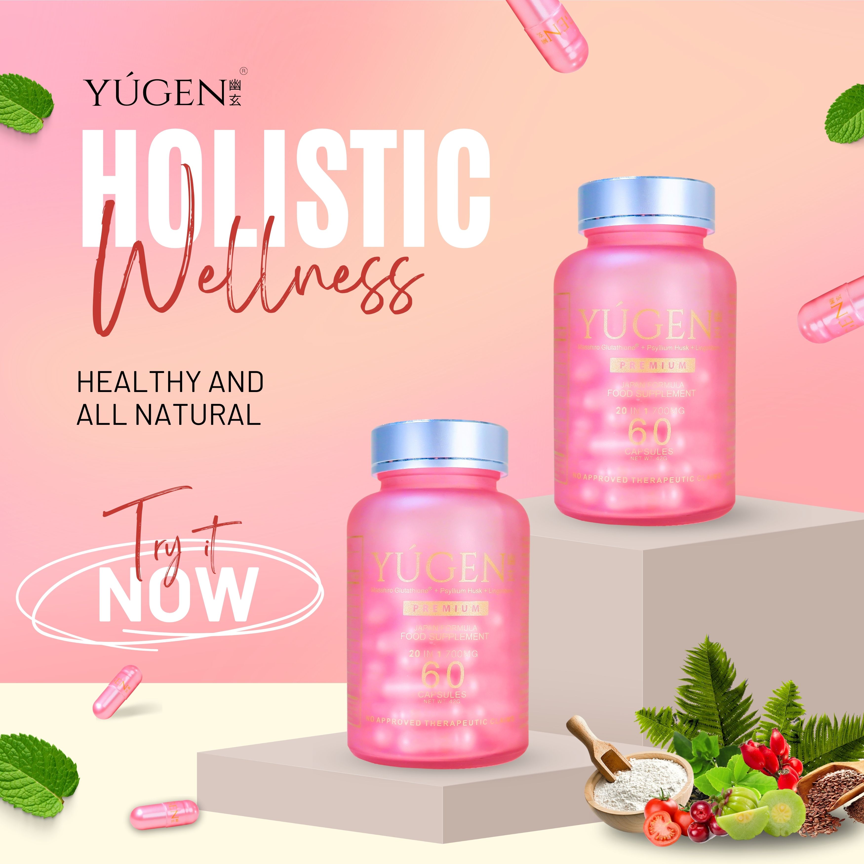 yugen glutathione Glutathione Injections, 200mg/mL main image 0