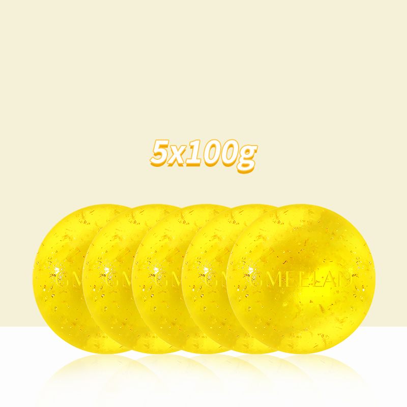 GMEELAN 24K Gold Whitening Soap Effective Facial Body Wash Beauty Soap