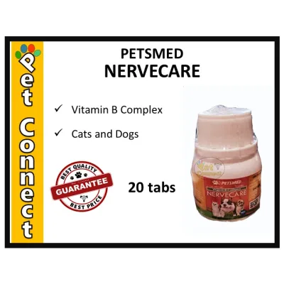 Petsmed NERVECARE Vitamin B Complex Supplement for Dogs and Cats 20 tabs Nerve Care