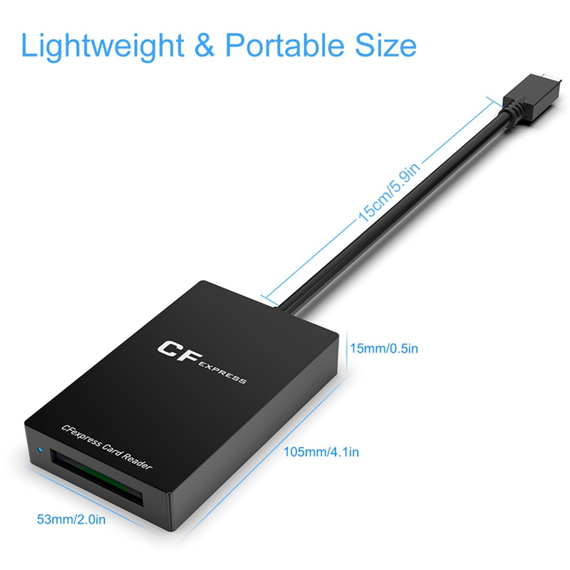 CFexpress Type B Card Reader USB3.1 Gen 2 Type C Card Reader CFexpress Memory Card Adapter