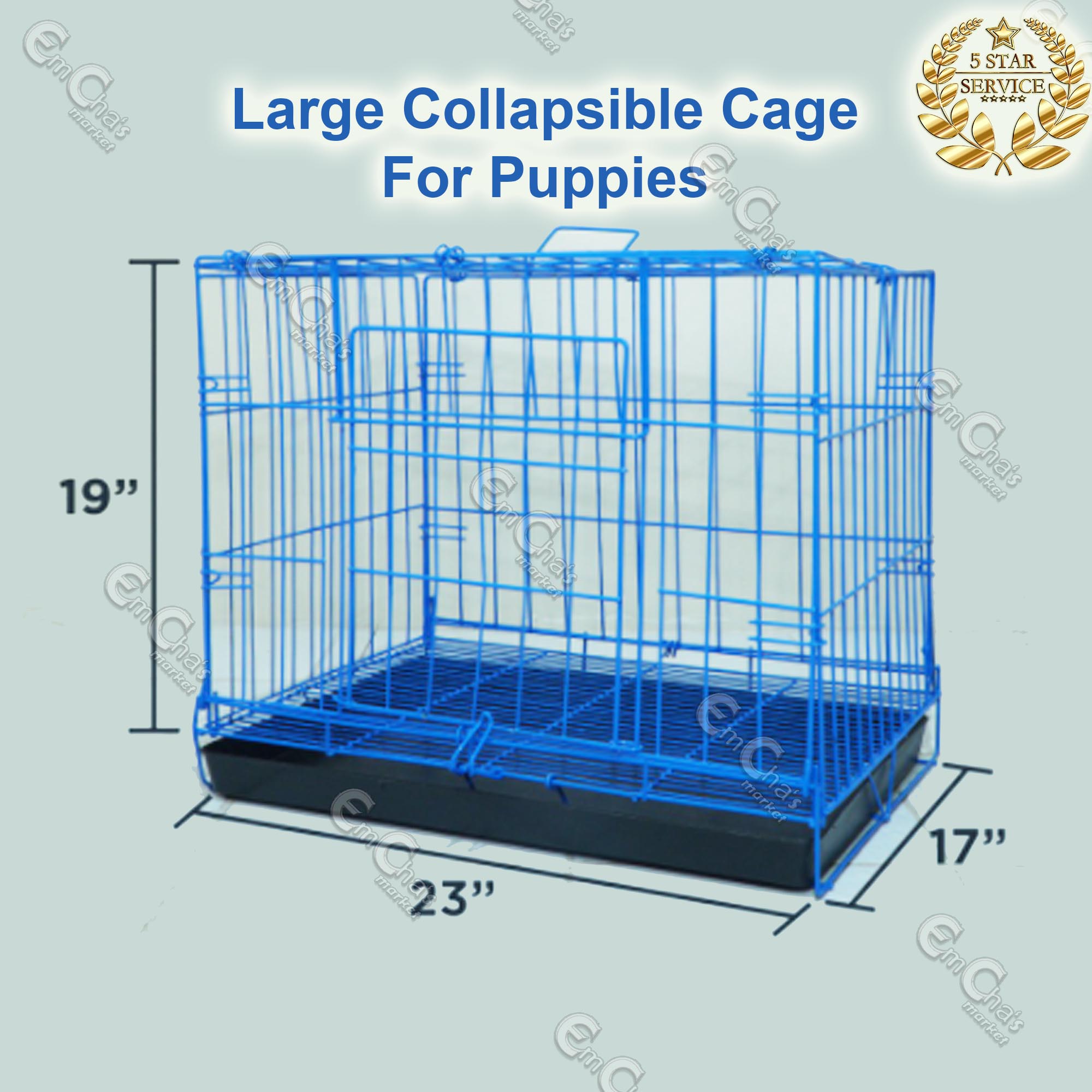 dog crate with poop tray