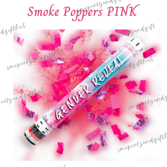 Gender reveal Smoke Poppers 30CM Color Smoke Powder with Confetti