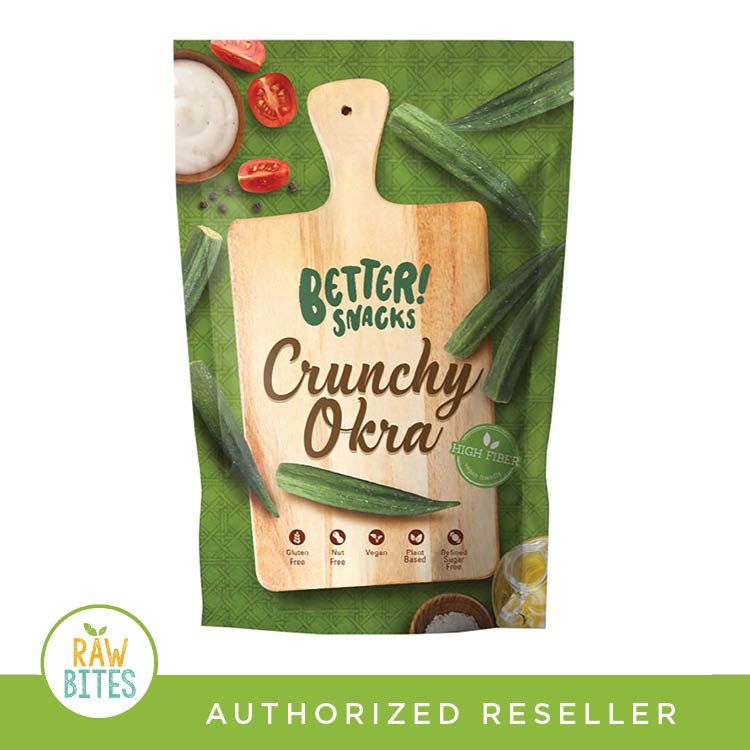 Better Snacks Okra Chips 50g (Vegan, High in Fiber) Lazada PH