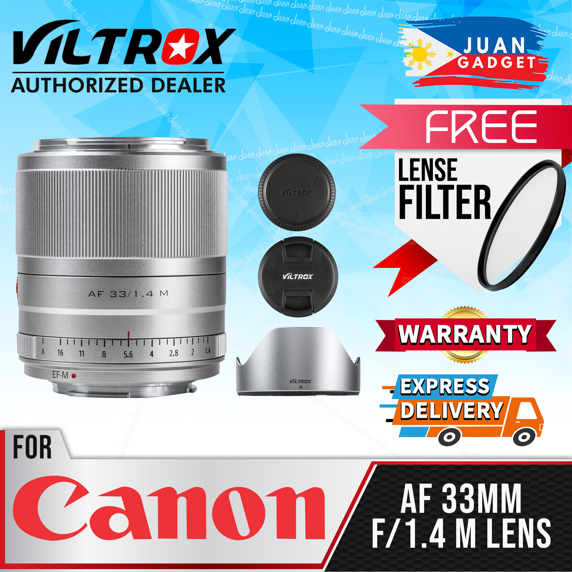 Viltrox AF 33mm F/1.4 Auto Focus Lens for Canon EOS M Mount Cameras JG  Superstore | Lazada PH