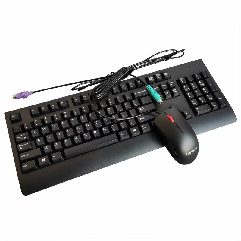 PS2 round Port Wired Keyboard Mouse Home Office round Hole Desktop