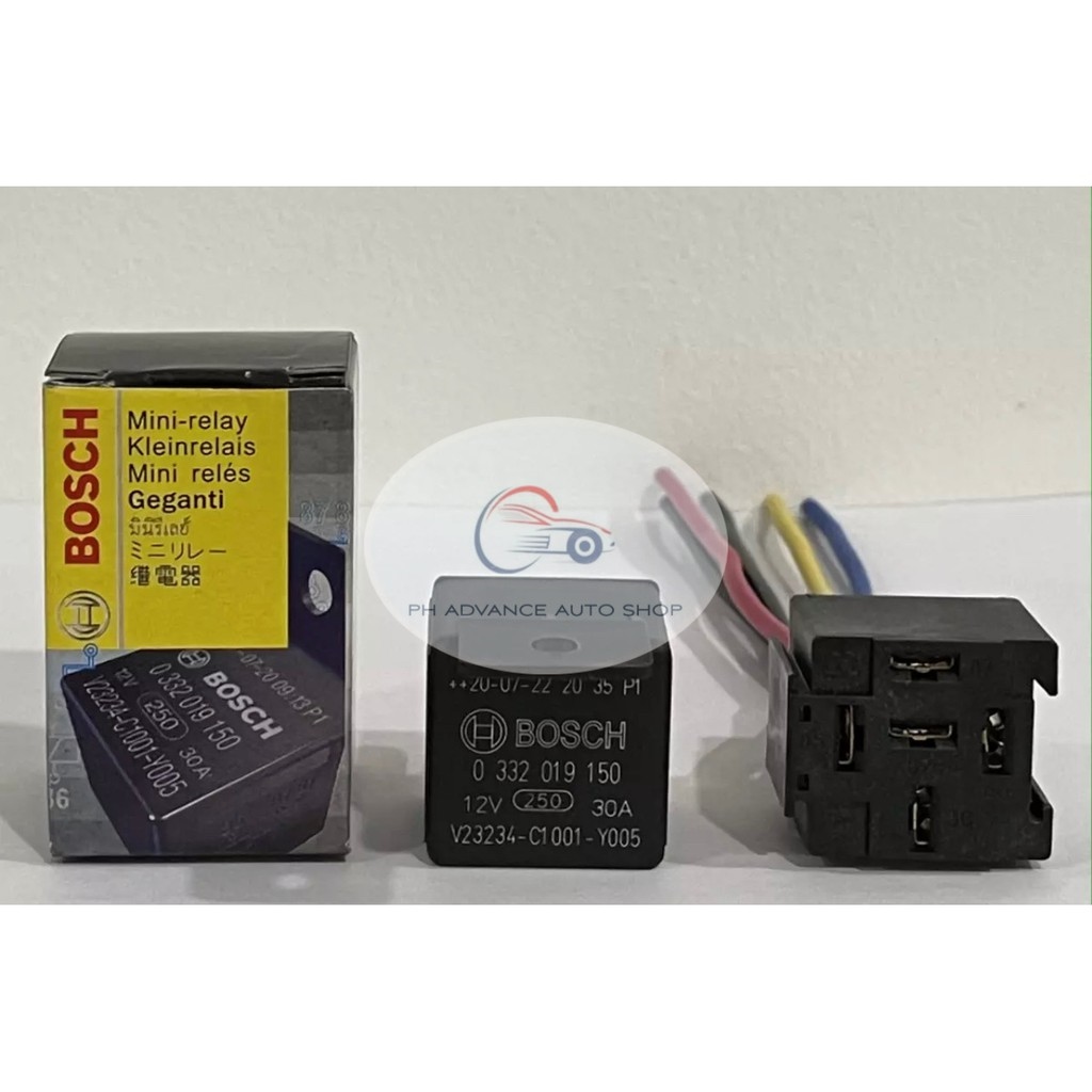 Bosch Relay 12v 30a 5pin with Socket Heavy Duty Lazada PH