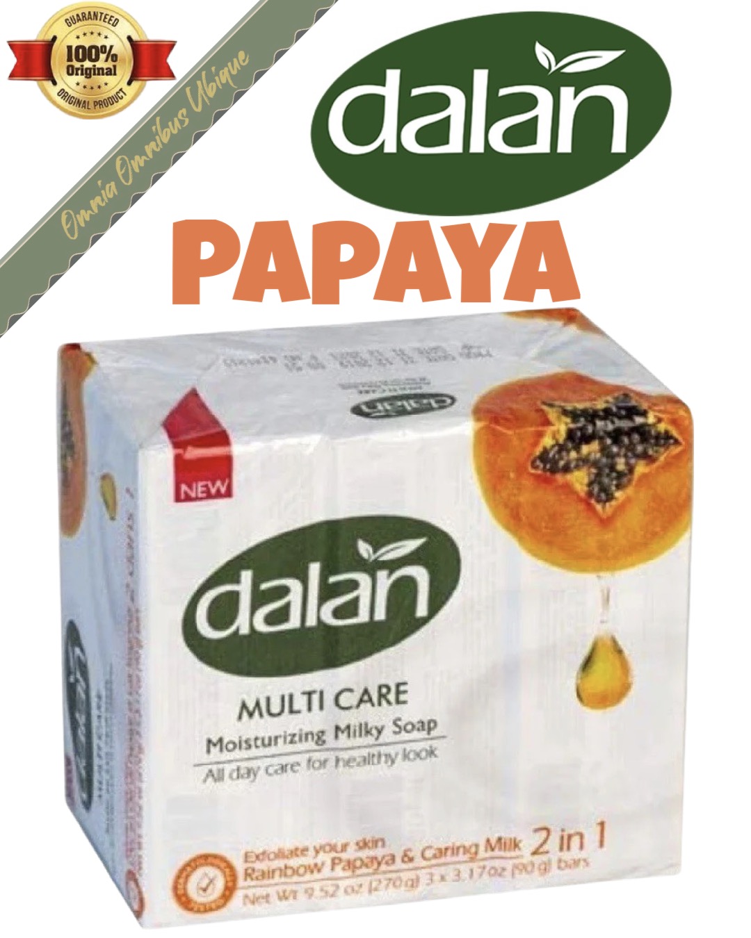 ️ DALAN Variety CREAM BAR SOAP ( Made in TURKEY ) 1 Bar Soap of 90g ...