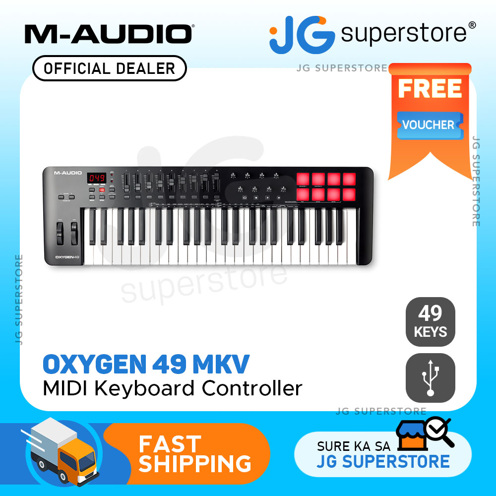 M-Audio Oxygen 49 MKV USB MIDI Controller with Smart Controls and Auto ...