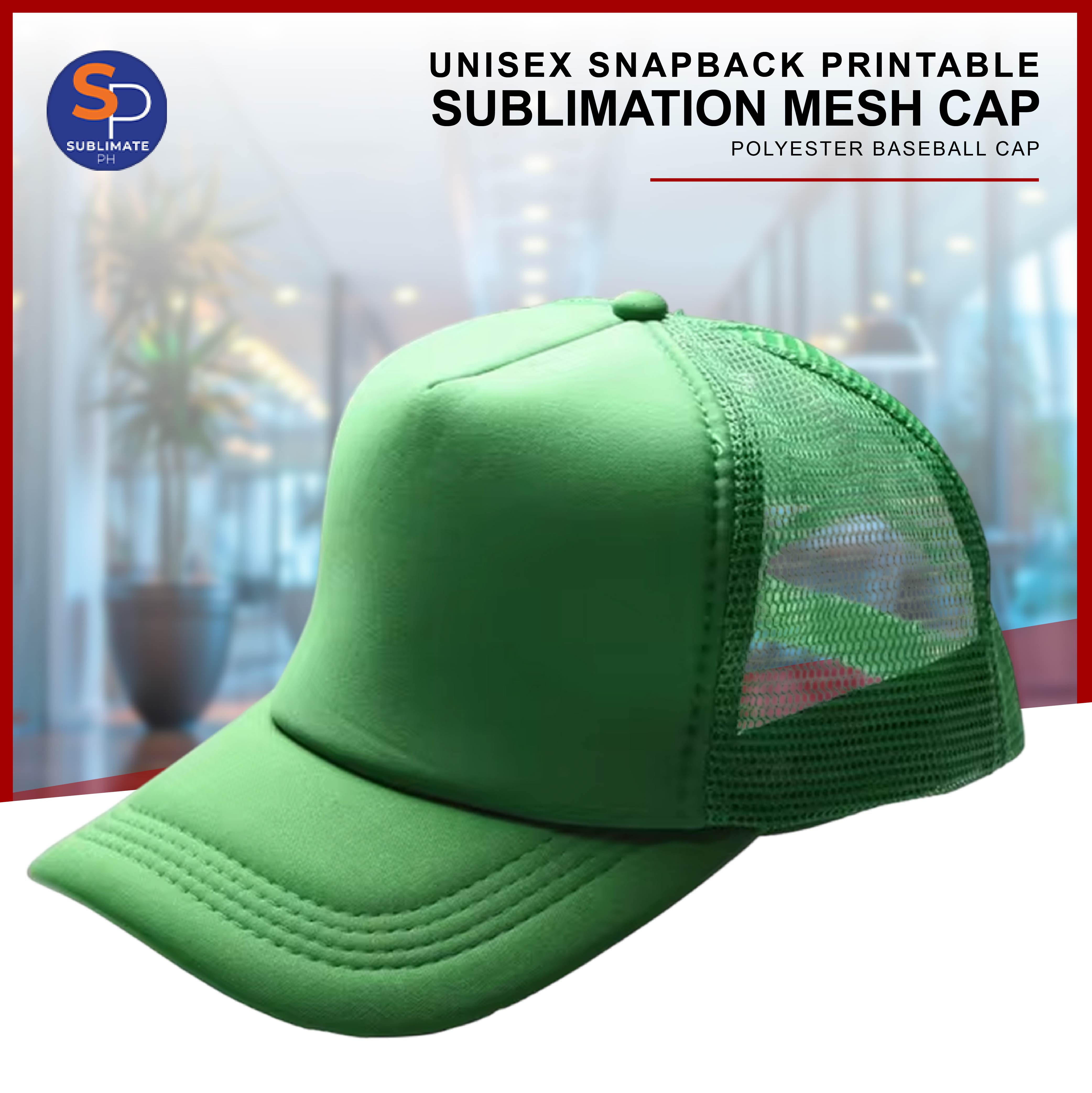 Sublimation Mesh Cap Plain Printable Snapback Hat Unisex Full