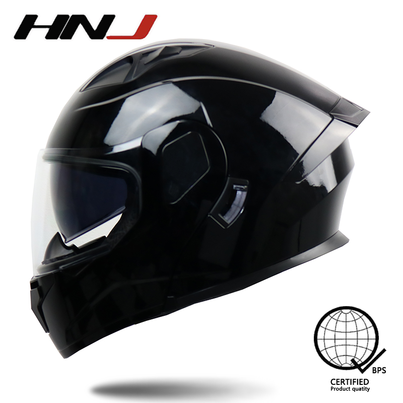 【Butik】HNJ 937 PLAIN Men's Full Face Motorcycle Helmet Dual Visor