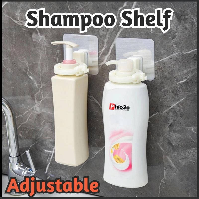 Plastic Selfadhesive Wall Mounted Bathroom Bottle Holder Shower Gel