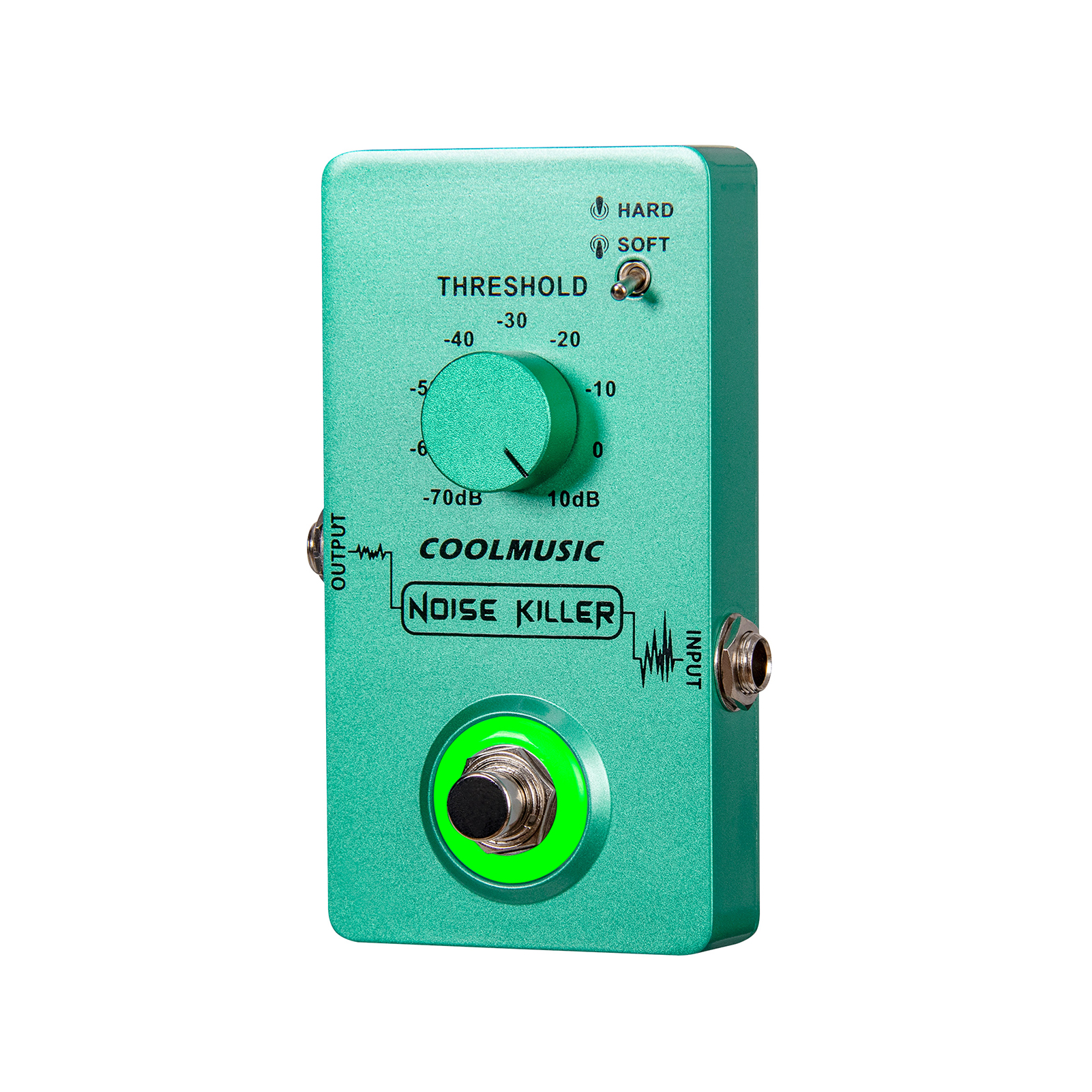[ammoon]COOLMUSIC Compressor Effect Pedal True Bypass Guitar Effect Pedals with 4 Rotating Knobs and Foot Switch for Electric Guitar Bass