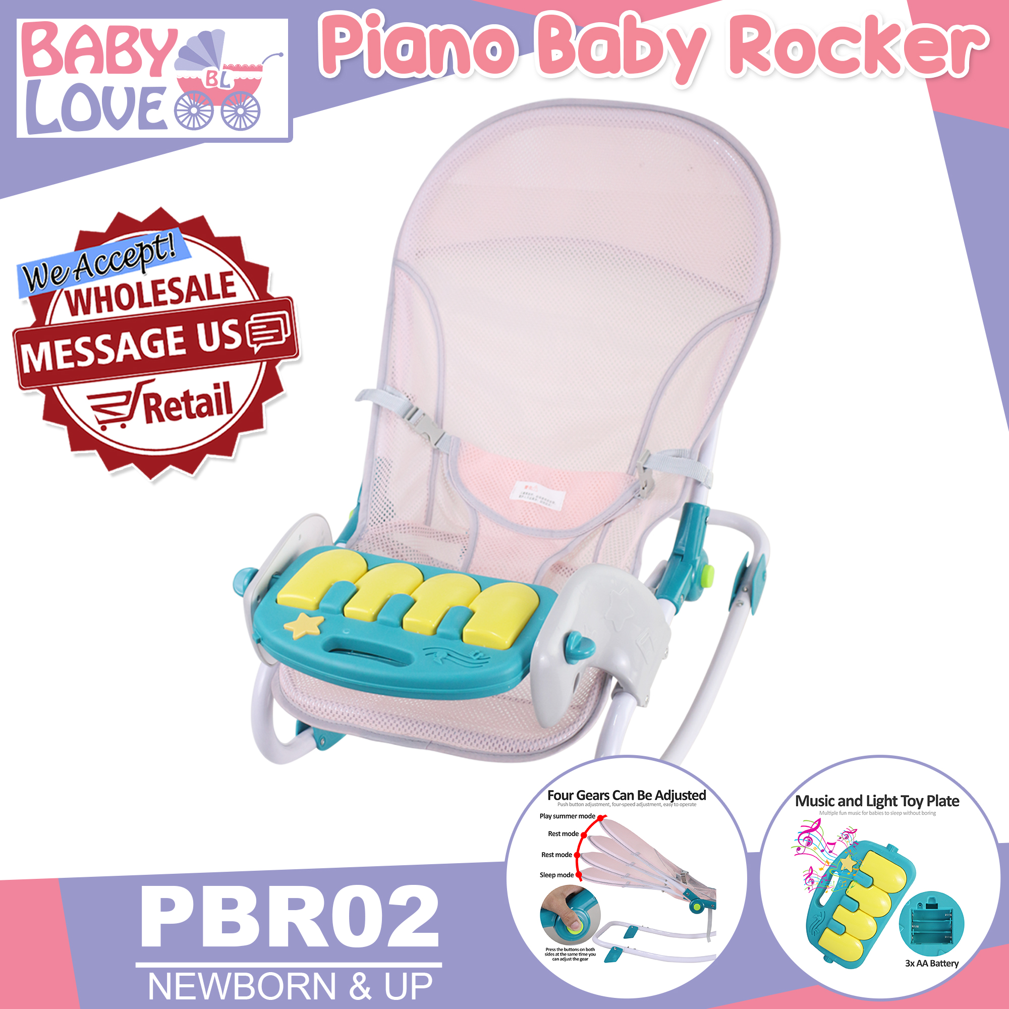 Baby best sale bouncer piano