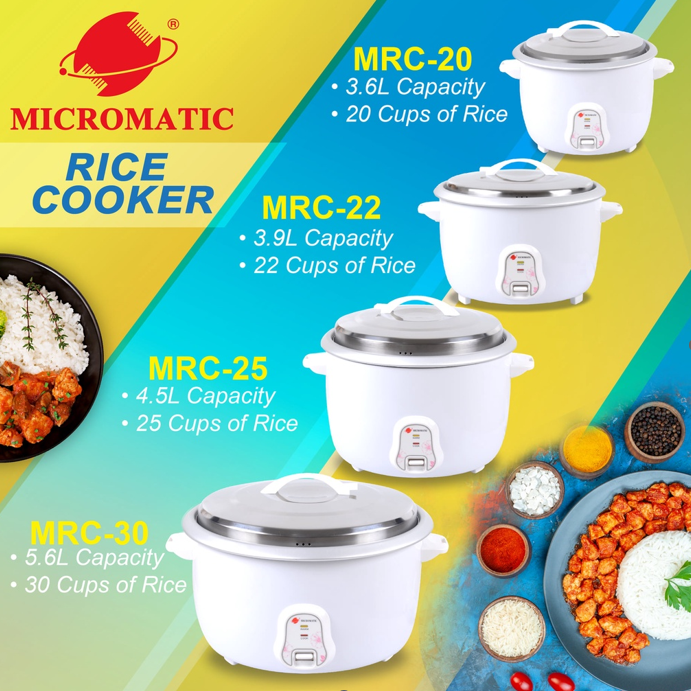 Micromatic Heavy Duty Rice Cooker Big Capacity 36l 39l 45l 5