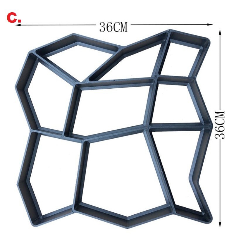 DIY Concrete Molds Cement Molder Paving Pathway Maker Molder Stone ...