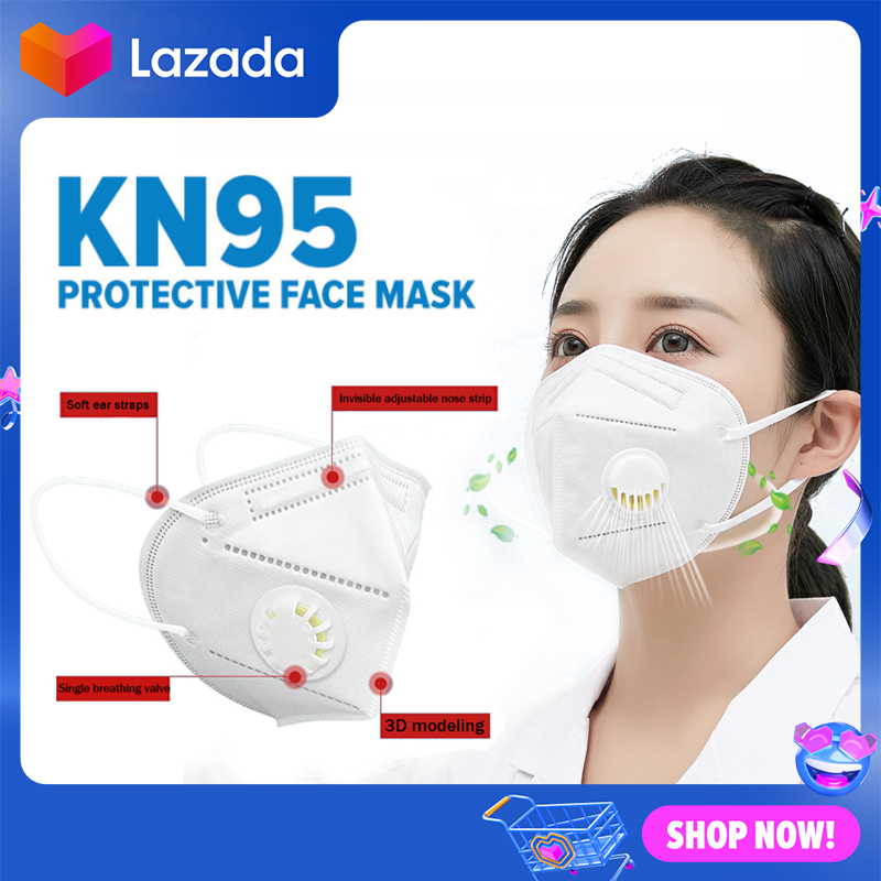 50 ชิ้น KN95 หน้ากากอนามัย หน้ากากป้องกัน PM2.5 3mแบบใช้ซ้ำได้ 4 ชั้น KN95 Korean 4ply เกาหลี ระบายอากาศ white n95 facemask หน้ากาก 3D