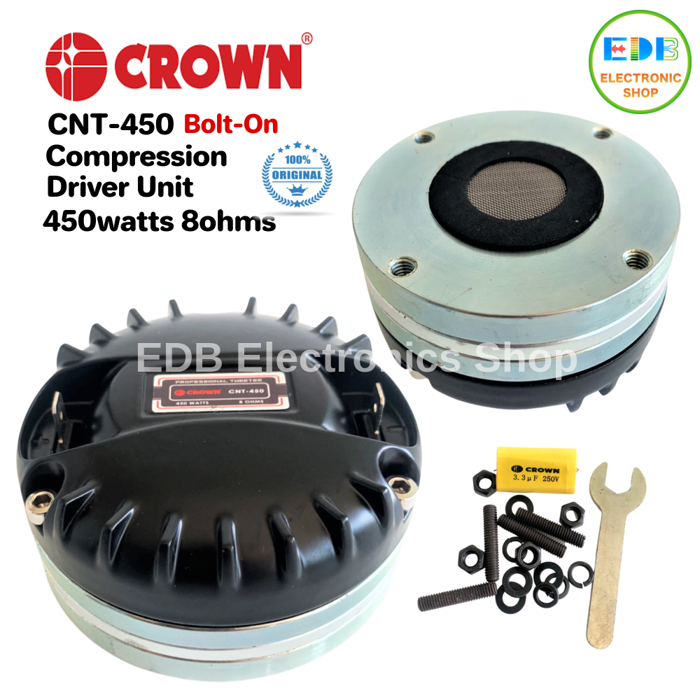 Original Crown CNT-450 450watts Bolt On Compression Driver