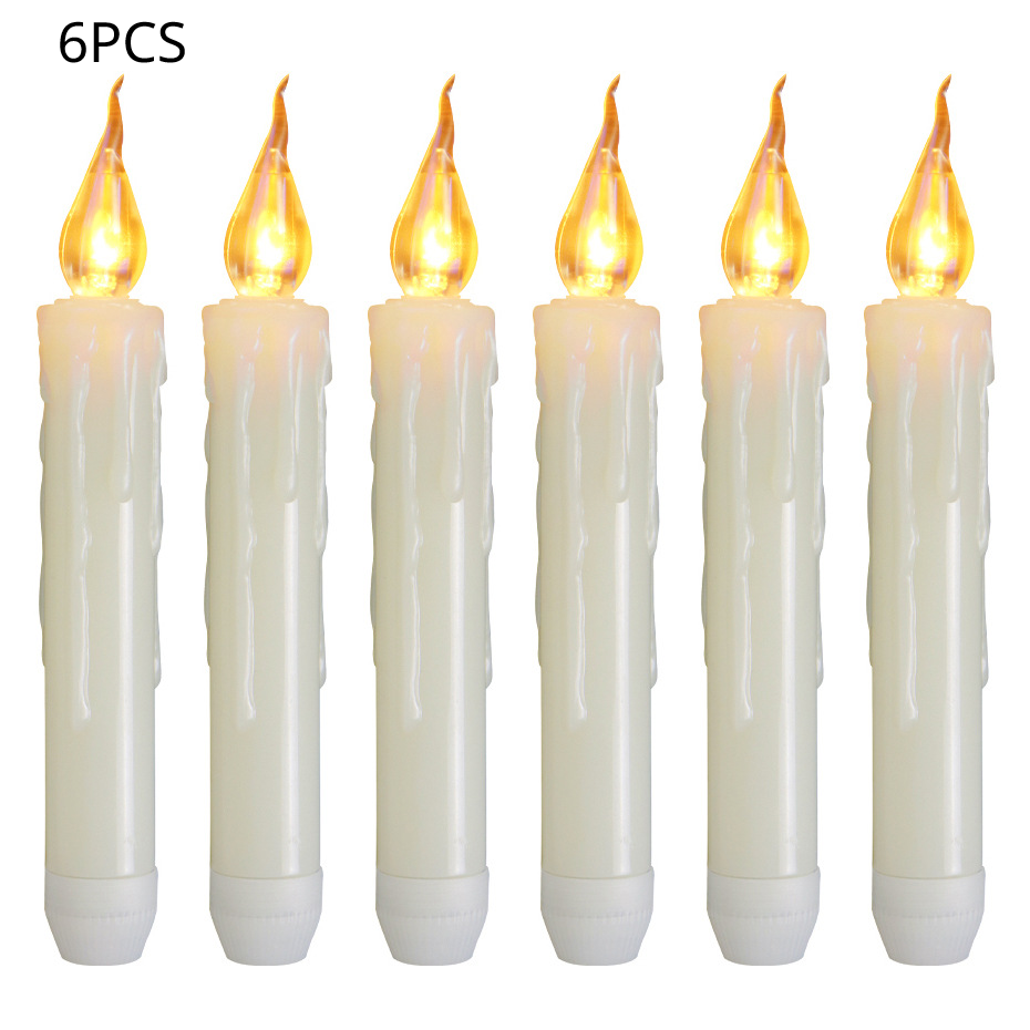 Chistmas Wedding Decoration LED Flameless Taper Candles, Realistic ...