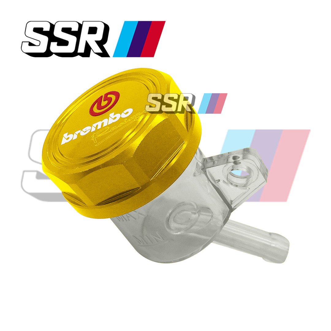 SSR MOTORCYCLE Brembo Brake Fluid Tank Alloy Cap Clear Universal