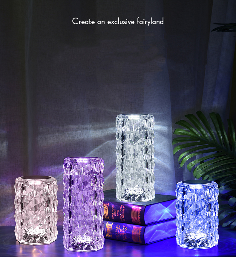 16 Color Switch USB Night Lights Crystal desk Lights Starry Lights Touch lights Smart Galaxy