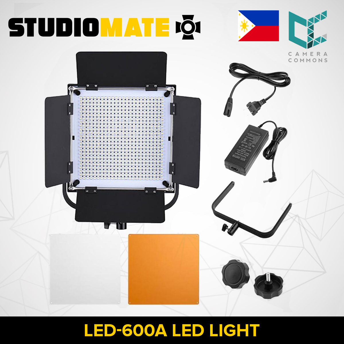 STUDIOMATE SM37 LED600A Studio/Outdoor Video Light with Barn doors Lazada PH