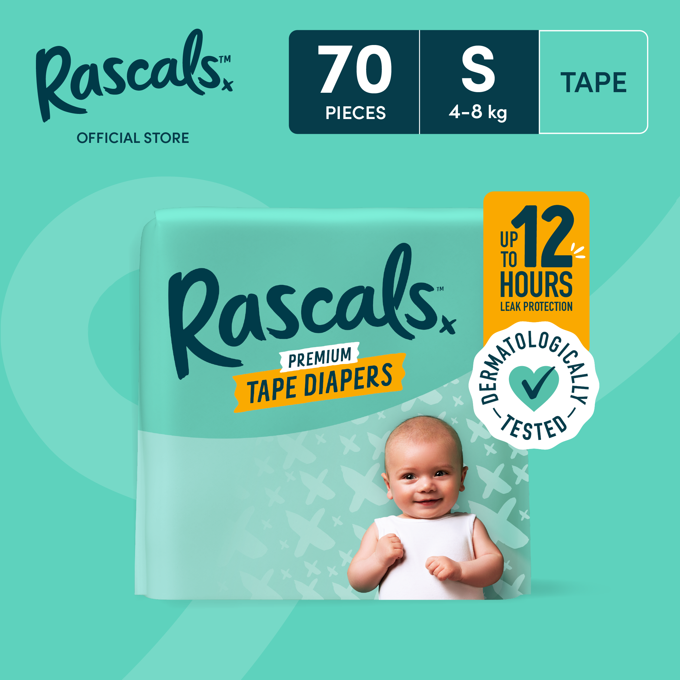 Baby Nappies Rascal Friends Nappies Premium Nappy Pants