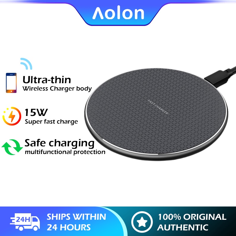 【COD】Aolon 10W Qi Wireless Charger Mirror Wireless Charging