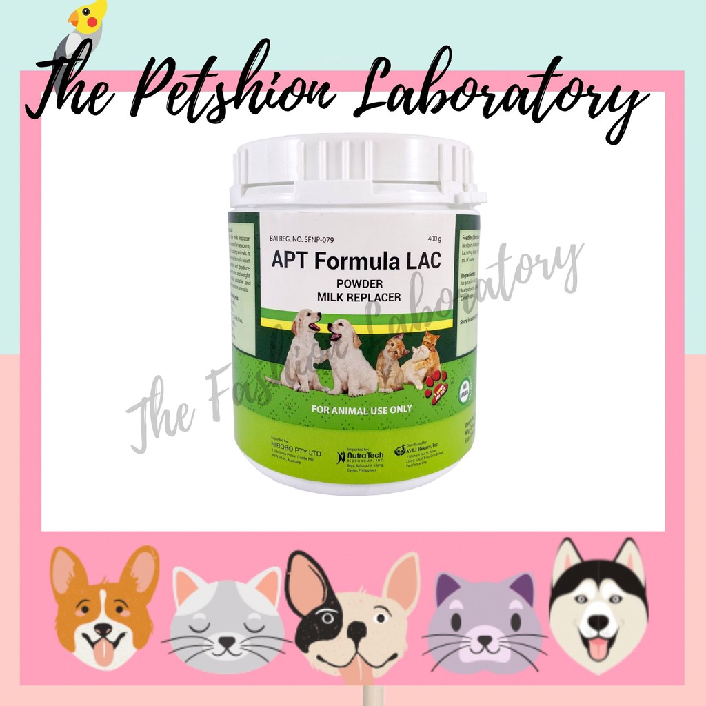 puppy boost APT Formula LAC Powder (Milk Replacer) 400g Dog Puppy Cat