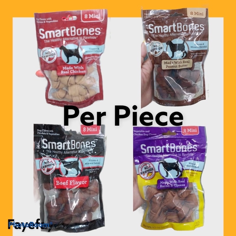 SmartBones Pretzel Dog Chews - Rawhide-Free Treats With Real Peanut Butter, 7.4oz Bag
