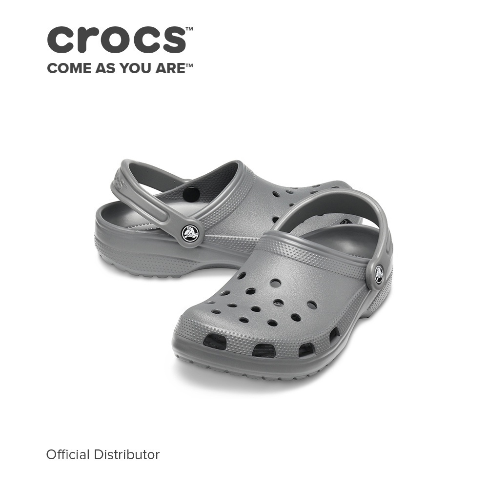 Grey deals classic crocs