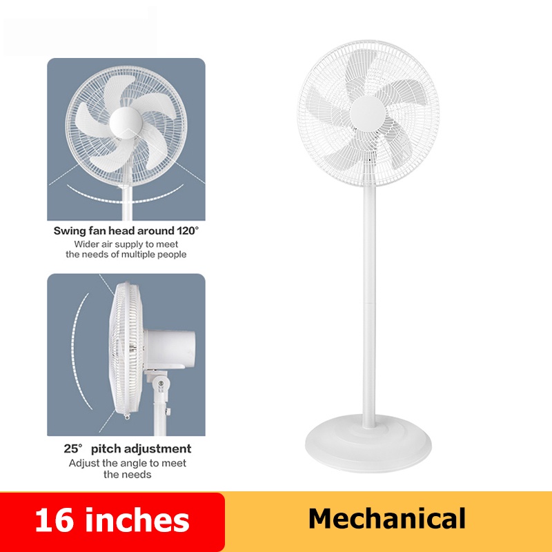 Electric fan mute remote control floor fan household desktop powerful