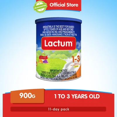 Lactum for 1-3 Years Old 900g Plain Milk Supplement Powder