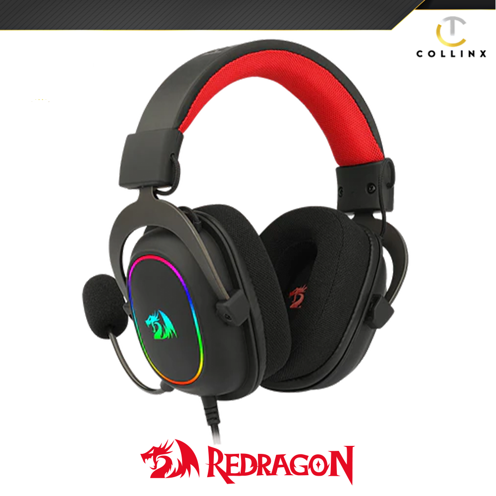 Redragon H510 Zeus X Black Rgb Headset 71 Surround Sound Memory Foam Ear Pads 53mm 1127