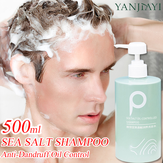 YANJIAYI Dandruff removal shampoo Amino acid sea salt shampoo 500ml Anti dandruff Lasting