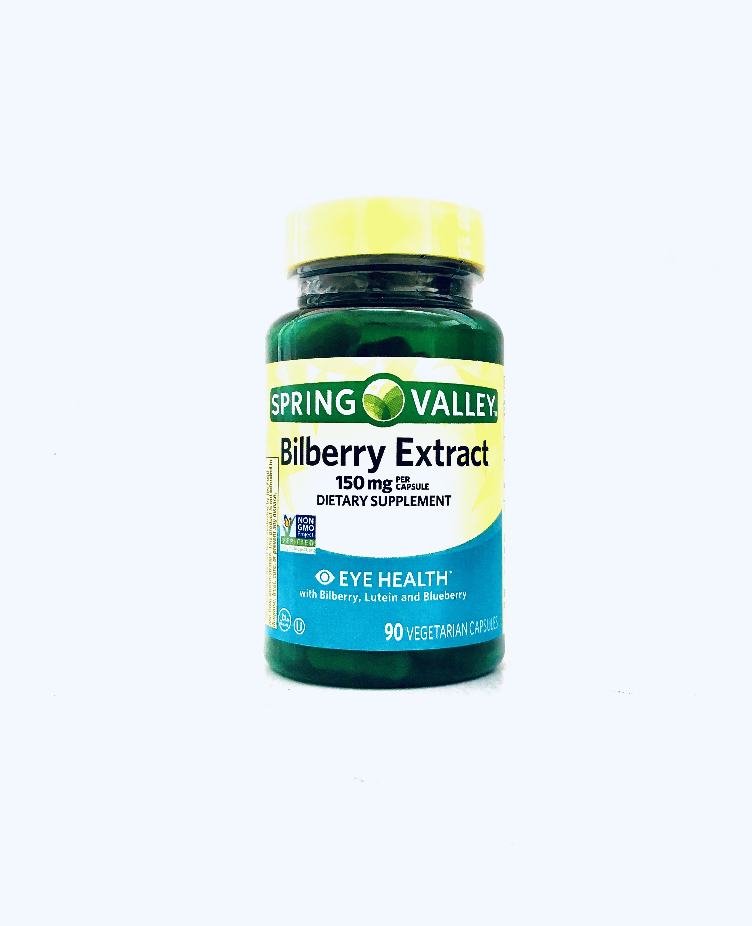 Spring Valley BILBERRY EXTRACT 150 mg ( 90 Capsules ) Expiry date 4/