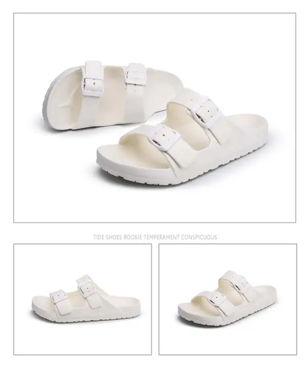 white beach shoes