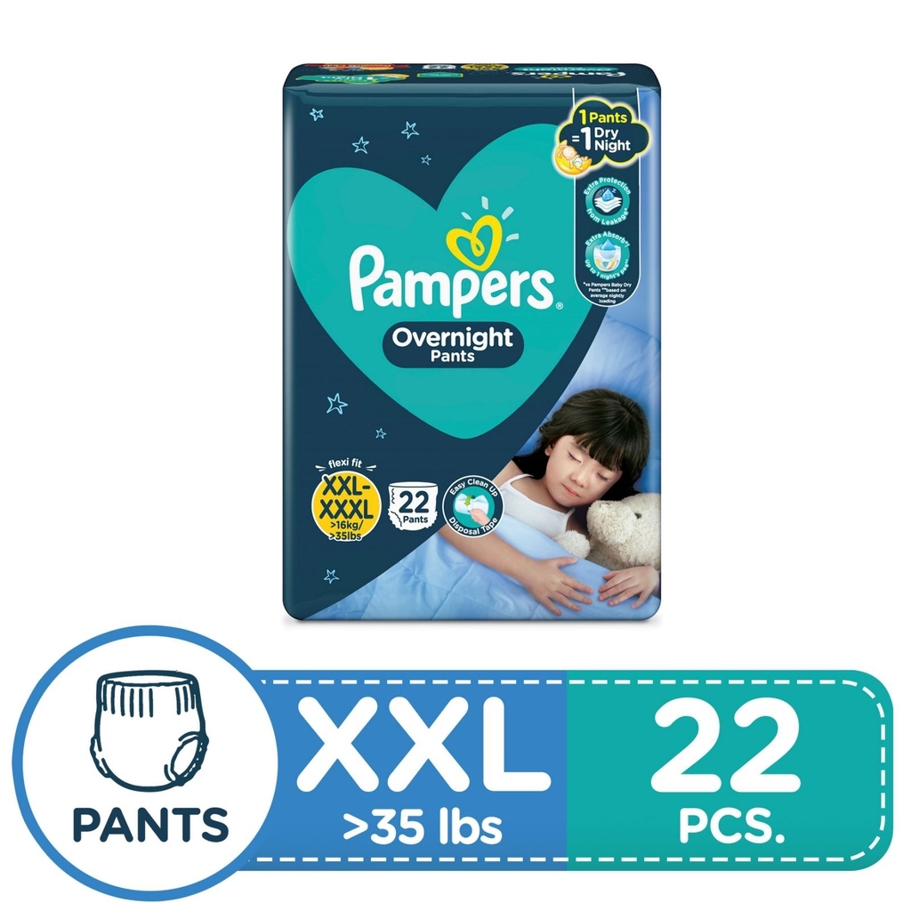 Pampers Overnight Diaper Pants XXL up to XXXL 22s Lazada PH