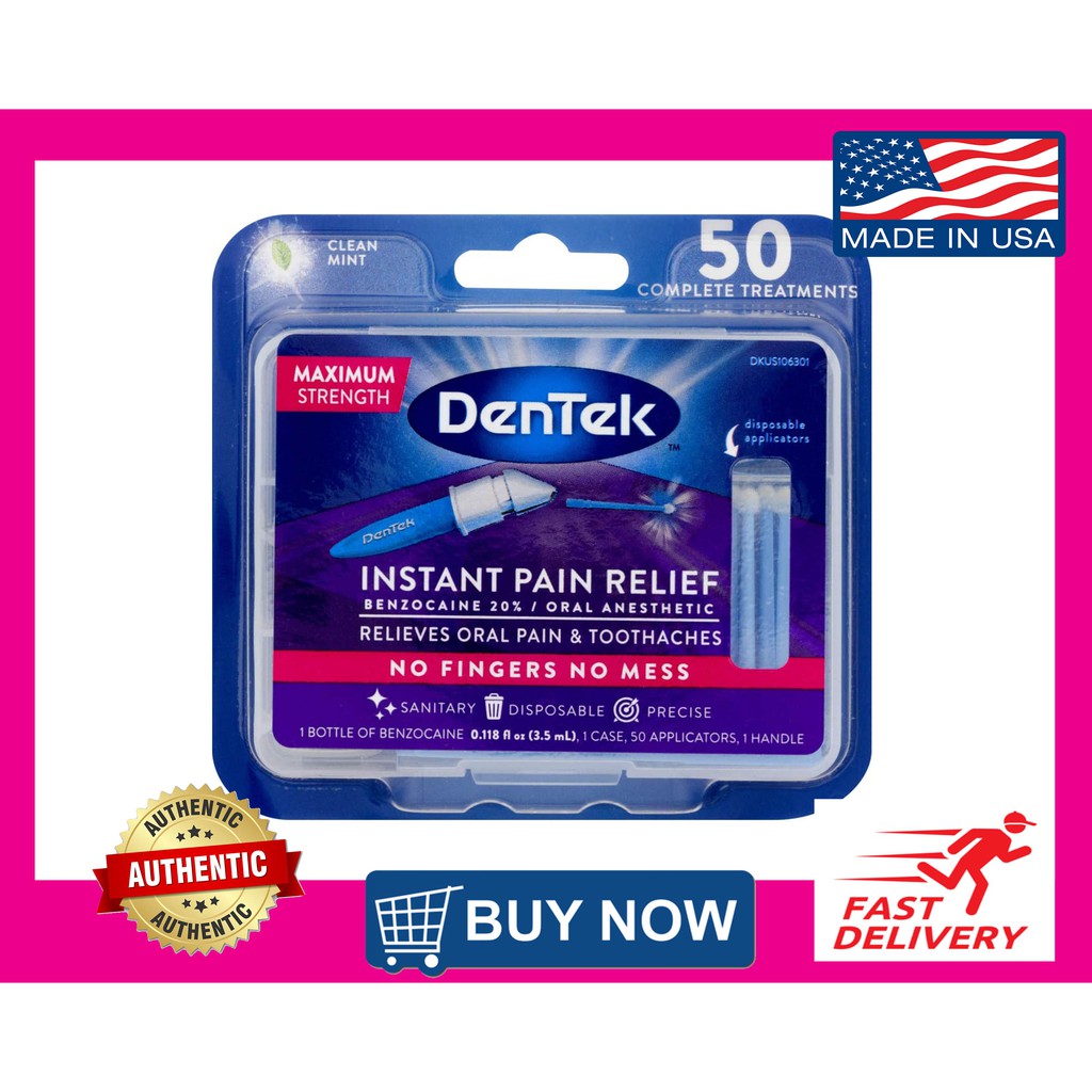 DenTek Instant Oral Pain Relief Benzocaine 20 Oral Anesthetic, for