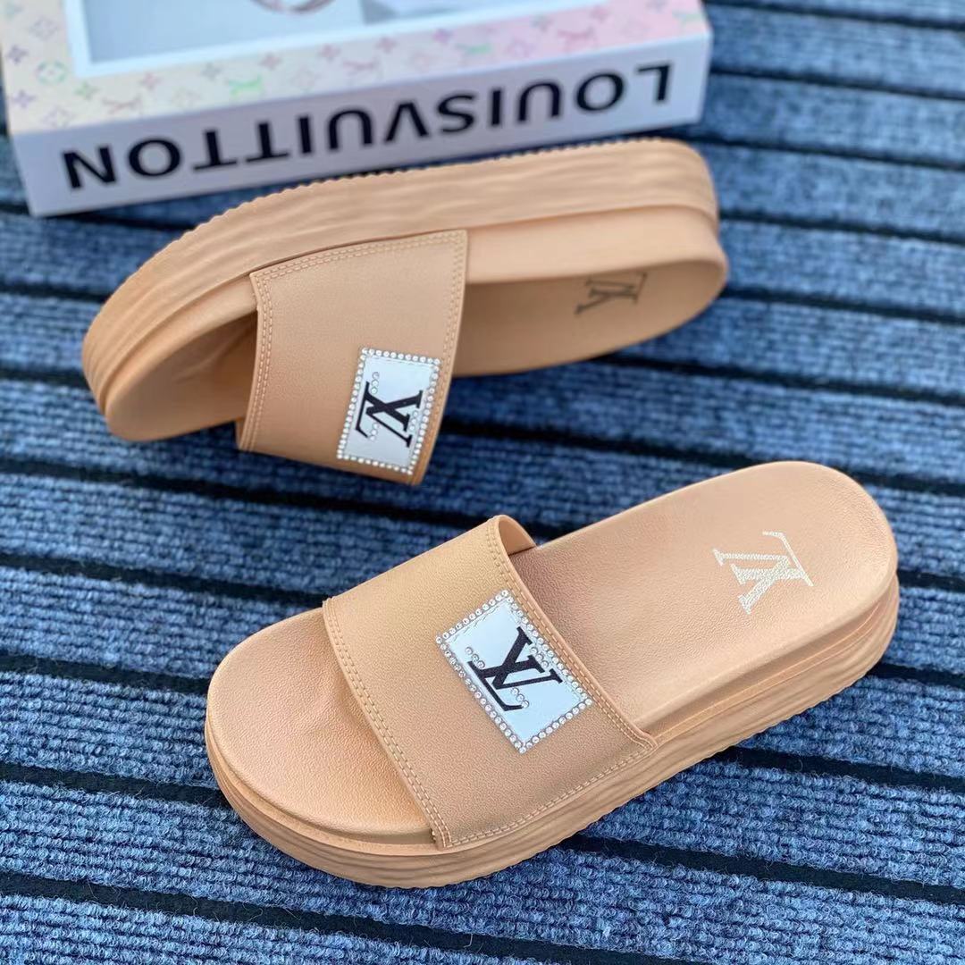 LouisVuitton Louis Vuitton Slippers LV Brand Designer Slides For