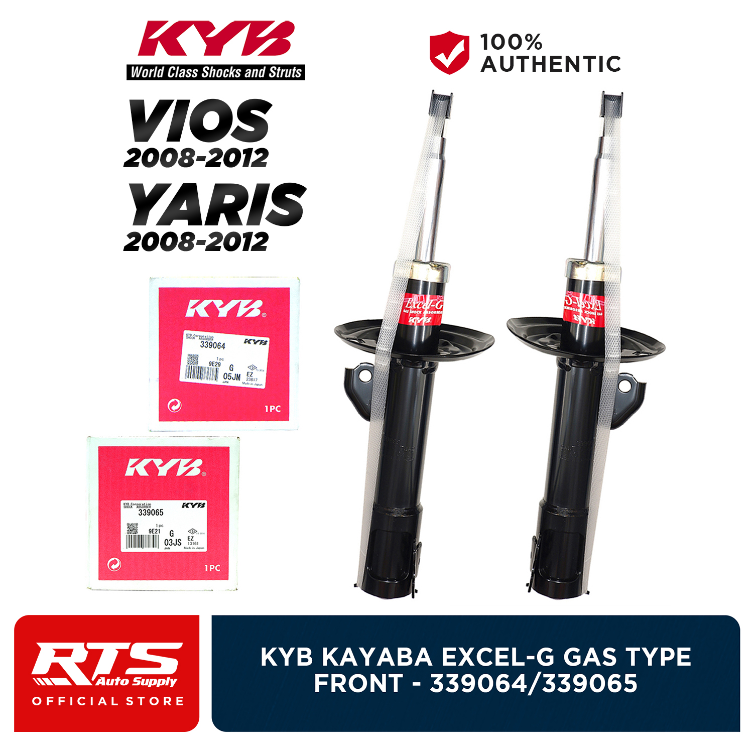 KYB Kayaba Front Shock Absorber for Toyota Vios and Yaris 20082012