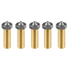 Upgrade 1.75-0.4mm Nozzle PTFE Coated Brass Nozzle 3D Printer Part PTFE Coating Surface for Ender 3