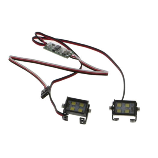 HAHA 1 Cặp Đèn Pha LED Mô Hình Điều Khiển Từ Xa Đèn Rọi Cho Xe Địa Hình RC 1/10 RC4WD D90