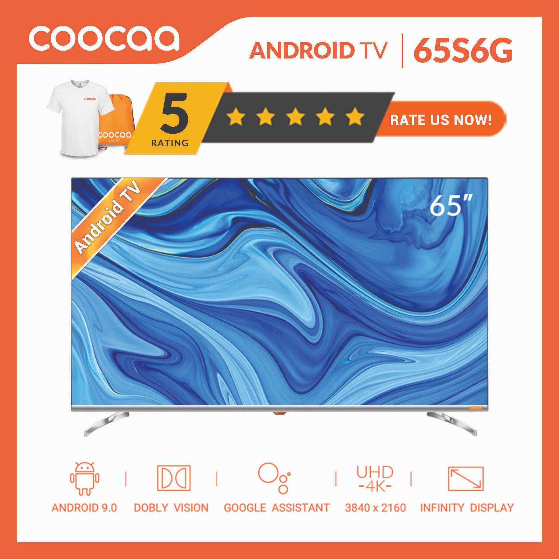 COOCAA 65 inch 4K Android 9.0 Smart LED TV-Frameless Wifi Ultra HD (Model 65S6G)