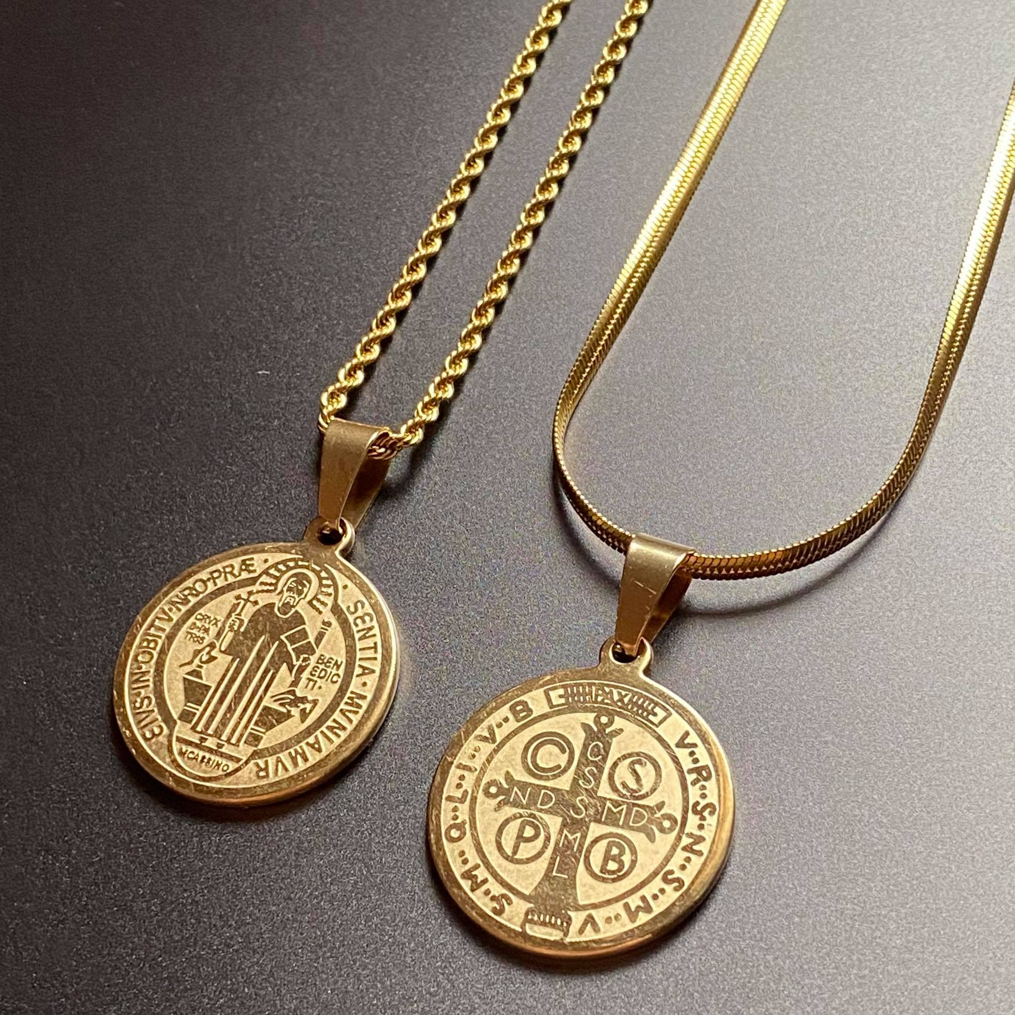 Stay Gold St. Benedict Medal with 