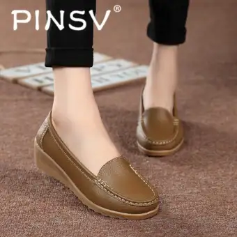 lazada leather shoes