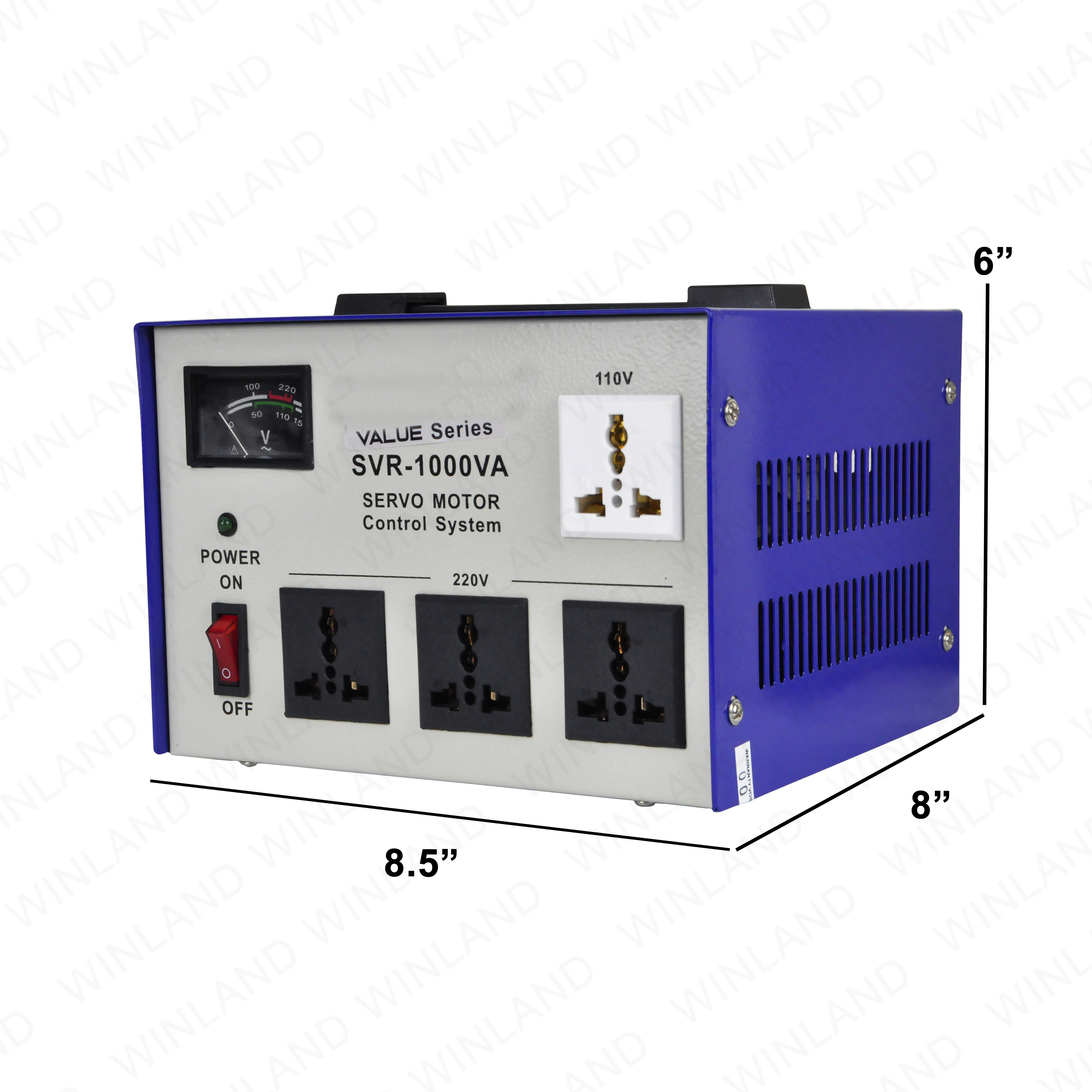 AVR Automatic Voltage Regulator 1000watts SVR-1000VA Servo Type with ...